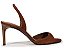 Sandália Scarlet Sling Camurça Tira Alça Schutz Camel - Imagem 1
