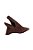 Scarpin Slingback Anabela Camurça Luiza Barcelos Coffee - Imagem 3