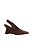 Scarpin Slingback Anabela Camurça Luiza Barcelos Coffee - Imagem 1