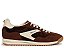 Tênis Feminino Cadarço Multimaterial Duo Schutz Marrom - Imagem 1