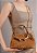 Bolsa Feminina Pequena Mika Camurça Corrente Tressê Vicenza Camel - Imagem 6
