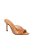Mule Salto Alto Peep Toe Couro Croco Luiza Barcelos Camel - Imagem 2