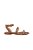 Rasteira Feminina Tiras Spikes Fivela Luiza Barcelos Camel - Imagem 1