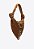 Bolsa Hobo Grande Camurça Detalhes Dourado e Prateado Vicenza Camel - Imagem 2