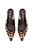 Scarpin Slingback Salto Baixo Animal Print Luiza Barcelos Marrom - Imagem 4