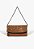 Bolsa Tiracolo Média Camurça Geometric Schutz Marrom - Imagem 6