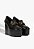 Mocassim Anabela Salto Alto Couro Schutz Preto - Imagem 2