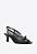 Scarpin Slingback Tela Laço Bico Quadrado Vicenza Preto - Imagem 3