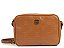 Bolsa Tiracolo Logo Mania Dourado Pequena Schutz Camel - Imagem 1