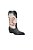 Bota Western Salto Couro Costura Luiza Barcelos Preto - Imagem 2