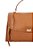 Bolsa Grande Alça Curta Couro Shopper Luiza Barcelos Camel - Imagem 5