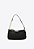 Bolsa Babi Logo Couro Pequena Tiracolo Verniz Vicenza Preto - Imagem 1