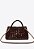 Bolsa Tote Mika Media Verniz Corrente Dourada Vicenza Coffe - Imagem 3