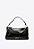 Bolsa Shoulder Charlotte Media Logo Couro Corações Vicenza Preto - Imagem 1