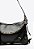 Bolsa Shoulder Média Couro Corrente Fivela Tiras Hailey Vicenza Preto - Imagem 5