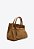 Bolsa Tote Media Logo Mania Fivela Camurça Helena Vicenza Camel - Imagem 2