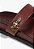 Papete Feminina Tiras Couro Cadeado Sport Sandal Shutz Marsala - Imagem 5