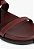 Papete Feminina Tiras Couro Cadeado Sport Sandal Shutz Marsala - Imagem 6