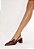 Scarpin Salto Médio Slingback Rhonda Couro Laço Shutz Marsala - Imagem 7