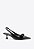 Scarpin Salto Taça Laço Slingback Elastico Vicenza Preto - Imagem 3