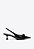 Scarpin Salto Taça Laço Slingback Elastico Vicenza Preto - Imagem 1