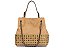 Bolsa Bucket Grande Camurça Corrente Geometrico Schutz Nude - Imagem 1