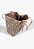 Bolsa Grande Shopping Nina Triangle Multimaterial Schutz Nude - Imagem 4