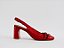 Scarpin Marcia Salto Bloco Tiras Fivela Bruma II Specchio Brand - Imagem 1