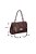 Bolsa Tote Pequena Alça Curta Couro Logo Luiza Barcelos Coffee - Imagem 7
