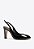 Scarpin Marie Slingback Verniz Salto Alto Vicenza Preto - Imagem 3