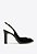 Scarpin Marie Slingback Verniz Salto Alto Vicenza Preto - Imagem 1