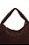 Bolsa Grande Camurça Tresse Hobo Luiza Barcelos Coffee - Imagem 4