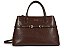 Bolsa Tote Grande Couro Tiras Fivela Logo Schutz Coffee - Imagem 1