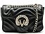 Bolsa Pequena Tiracolo Lily Corrente Couro Logo Mania Vicenza Preto - Imagem 1