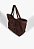 Bolsa Grande Shopper Maddison Camurça Logo Mania Schutz Marrom - Imagem 2