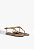 Rasteira Tiras Fivela Couro Logo Mania Schutz Marrom - Imagem 2