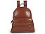 Mochila Grande Ziper Chave Couro Schutz Marsala - Imagem 1
