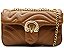 Bolsa Pequena Couro Alça Corrente Logomania Vicenza Camel - Imagem 1