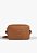 Bolsa Pequena Tassy Tiracolo Multimaterial Ziper Logo Schutz Camel - Imagem 1