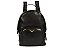 Mochila Grande Ziper Couro Triangulo Schutz Preto - Imagem 1