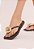 Chinelo Flat Betina Bico Quadrado Aplicação Logo Mania Vicenza Preto - Imagem 6