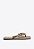 Chinelo Flat Tulum Fancy Flops Aplicação Esferas Vicenza Marrom - Imagem 1