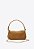 Bolsa Pequena Shoulder Thaila Couro Camurça Fivela Rebite Vicenza Camel - Imagem 3