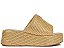 Papete Flatform Trama Palha Schutz Dourado - Imagem 1