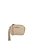 Bolsa Feminina Pequena Couro Metalassê Alça Corrente Logo Luiza Barcelos Off White - Imagem 1