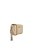 Bolsa Feminina Pequena Couro Metalassê Alça Corrente Logo Luiza Barcelos Off White - Imagem 2