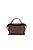 Bolsa Pequena Couro Ziper Alça Dupla Luiza Barcelos Coffee - Imagem 1