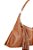Bolsa Média Alça Tramada Tiras Franja Couro Ziper Luiza Barcelos Camel - Imagem 4