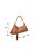 Bolsa Média Alça Tramada Tiras Franja Couro Ziper Luiza Barcelos Camel - Imagem 6