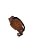 Bolsa Feminina Pequena Couro Hobo Logo Luiza Barcelos Coffee - Imagem 4